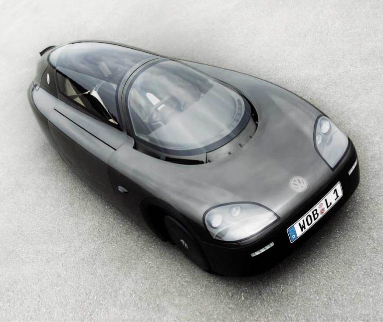 2002 Volkswagen 1L Concept: Thin Car Travels Far, Volkswagen’s canoe-skinny mini could do New York to D.C. on 1 gallon of gas