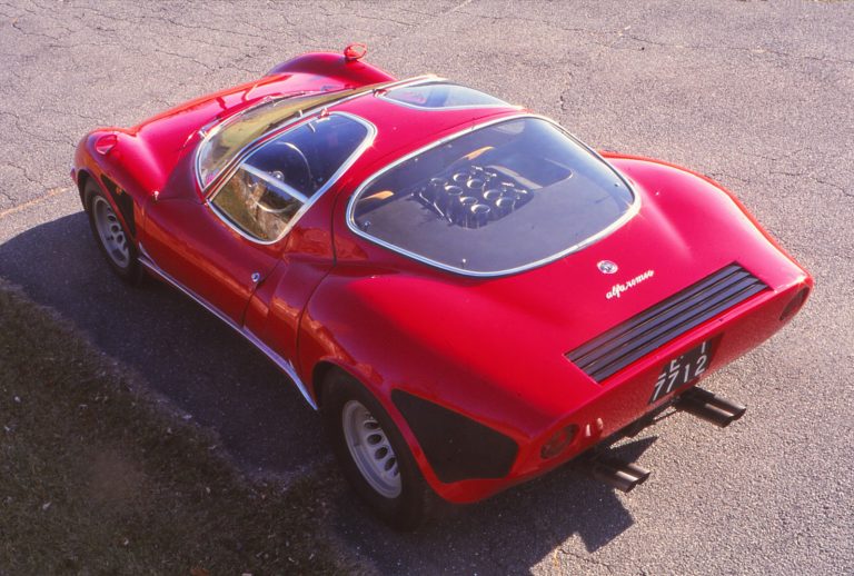 1968 Alfa Romeo T33 Stradale: Dancing-in-the-street version of a prototype