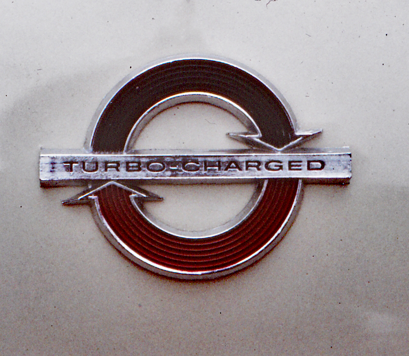 1965 Corvair "turbocharged" badge